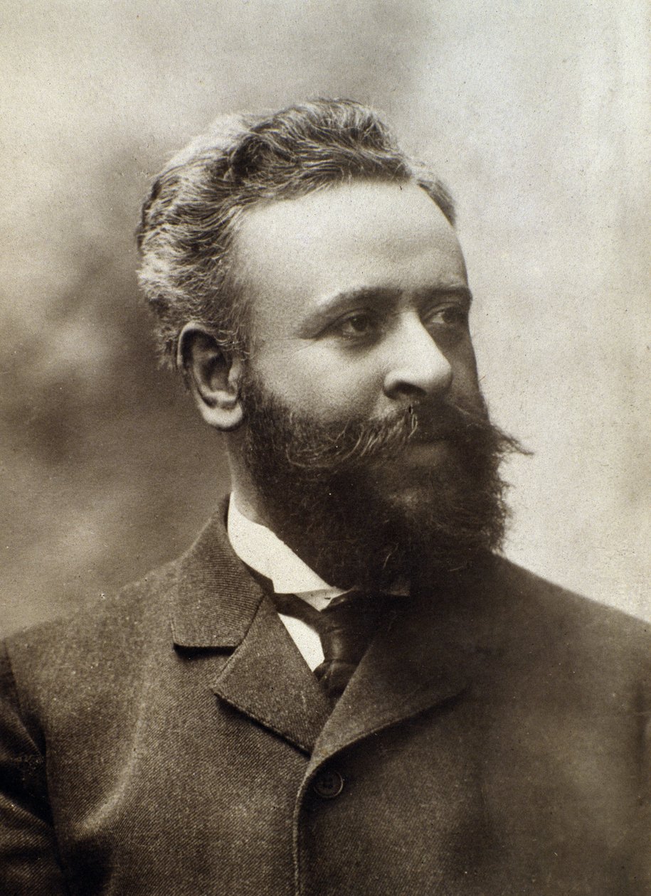 Portret van Alberto Franchetti (1860-1942) Italiaans componist door Italian Photographer