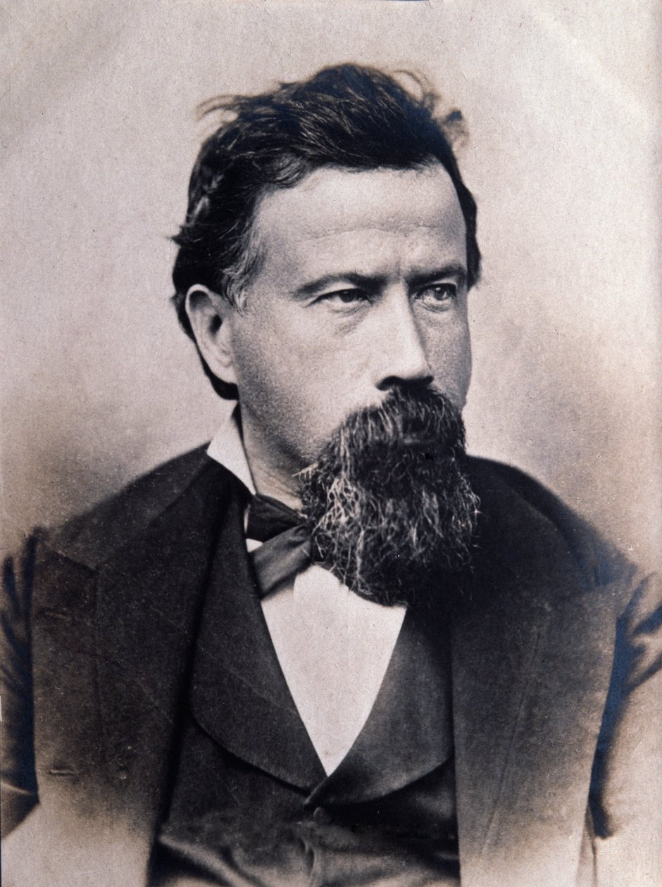 Portret van Amilcare Ponchielli (1834-1885) Italiaanse componist door Italian Photographer