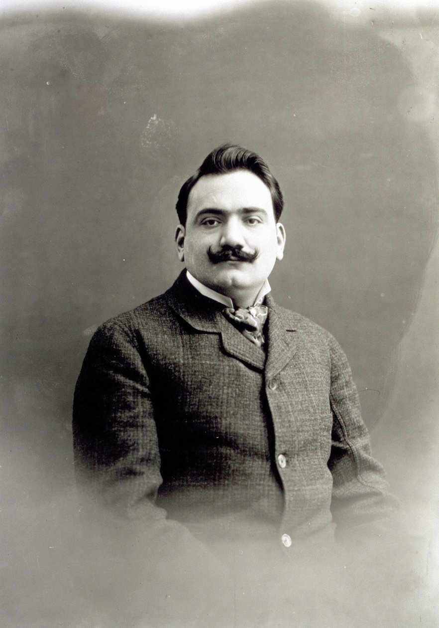 Portret van Enrico Caruso, ca. 1900 door Italian Photographer