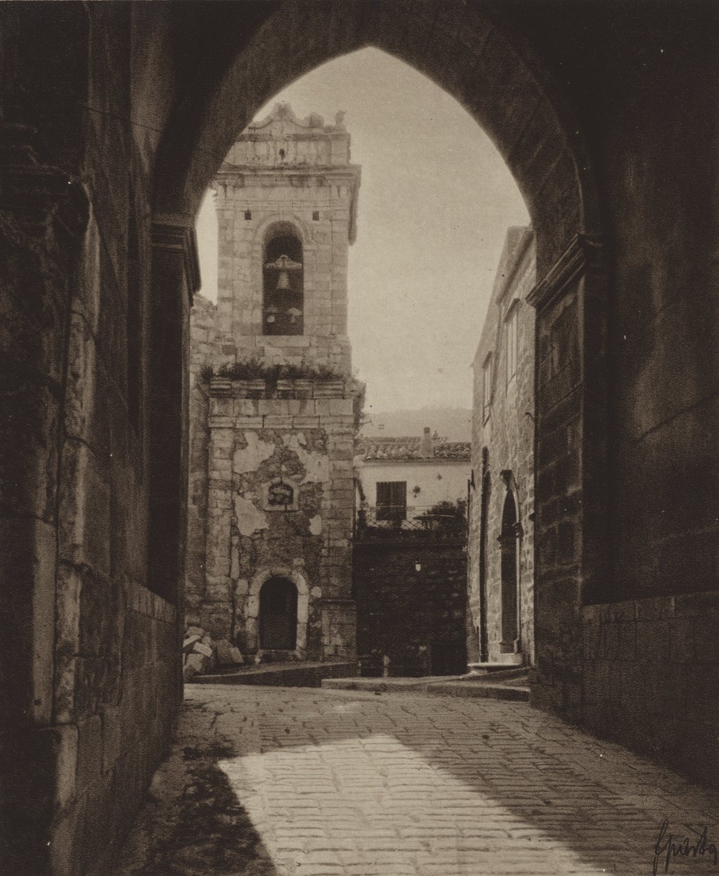 Sicilië / Sicilië: Le Madonie, Petralia (zwart-wit foto) door Italian Photographer