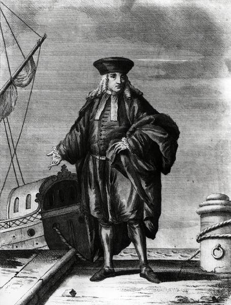 Een admiraal van het Venetiaanse arsenaal (gravure) door Italian School