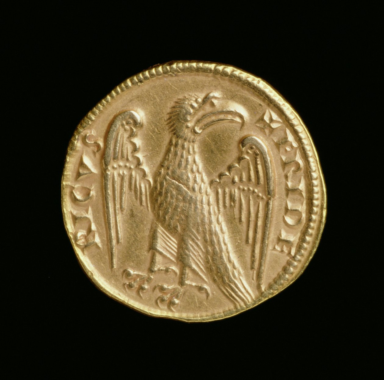 Augustalis van Frederik II (1198-1250), Koninkrijk Sicilië en Zuid-Italië, Messina Munt, 1231-50 (achterzijde) door Italian School