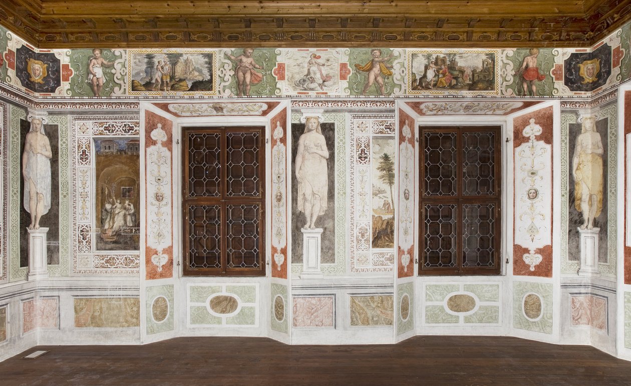 Kariatidenkamer: Metamorfosen door Ovidius door Italian School