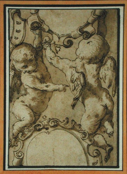 Cherubs, begin 17e eeuw door Italian School