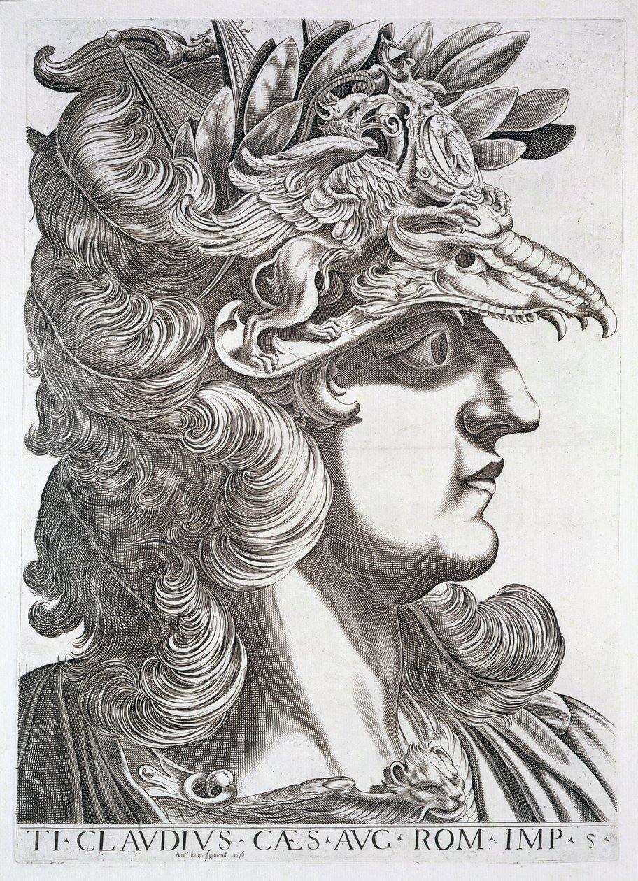 Claudius Caesar (10 v.Chr.-54 n.Chr.) door Italian School