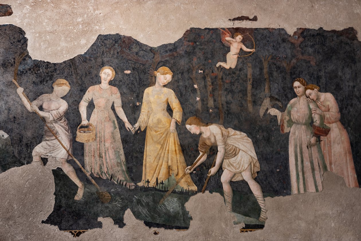 Detail van de fresco