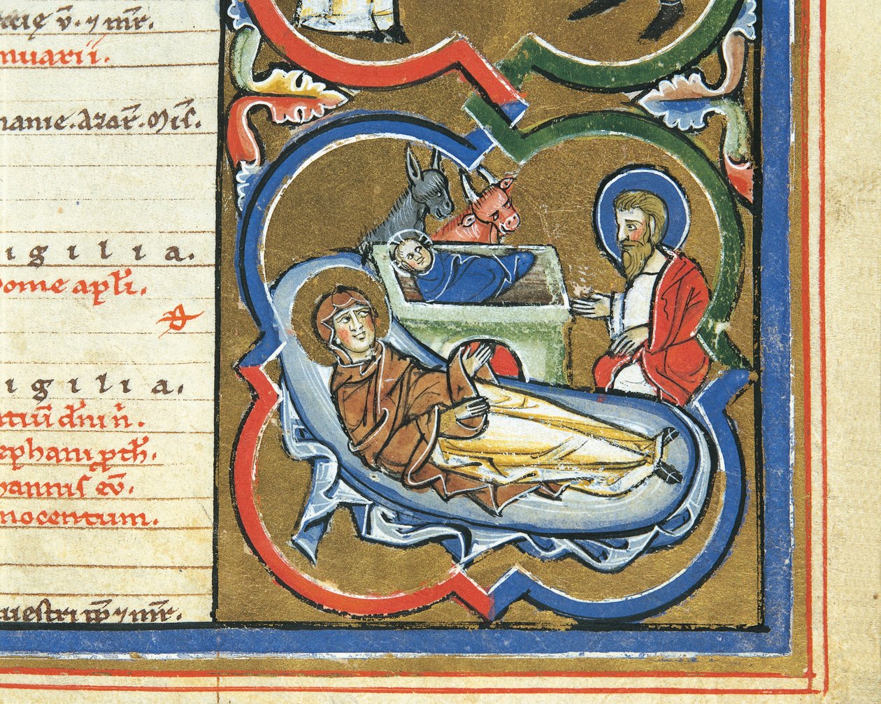 Elizabethaanse kalender, december, Geboorte door Italian School
