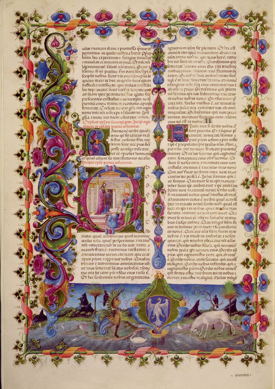Brief van St. Johannes aan de Apostelen, uit de Borso d