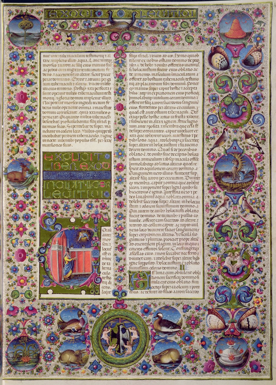 Beginwoorden van Leviticus, uit de Borso d