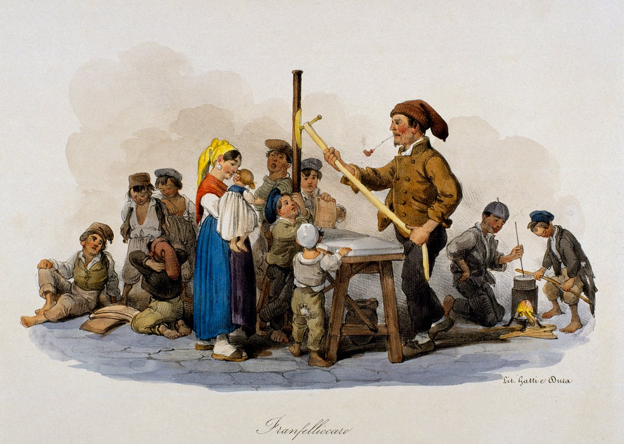 Franfellicaro (maker en verkoper van harde snoepjes), Italië door Italian School