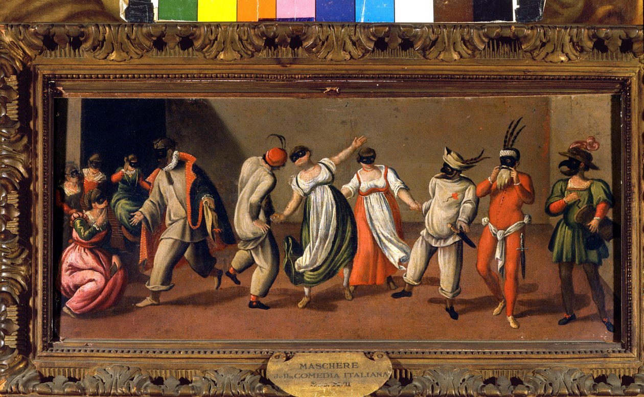 Italiaanse maskers van de Commedia dell
