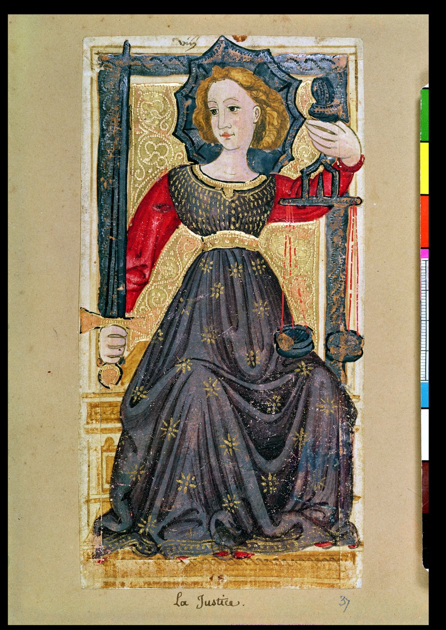 Gerechtigheid, tarotkaart uit het 