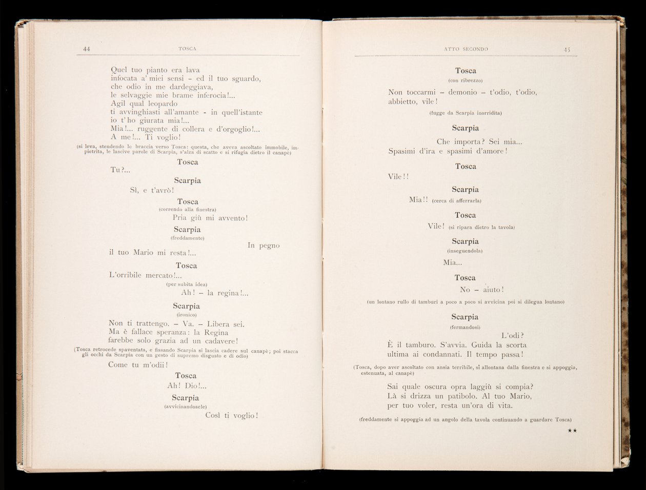 Libretto della Tosca door Giacomo Puccini, Edition Ricordi, Italië door Italian School