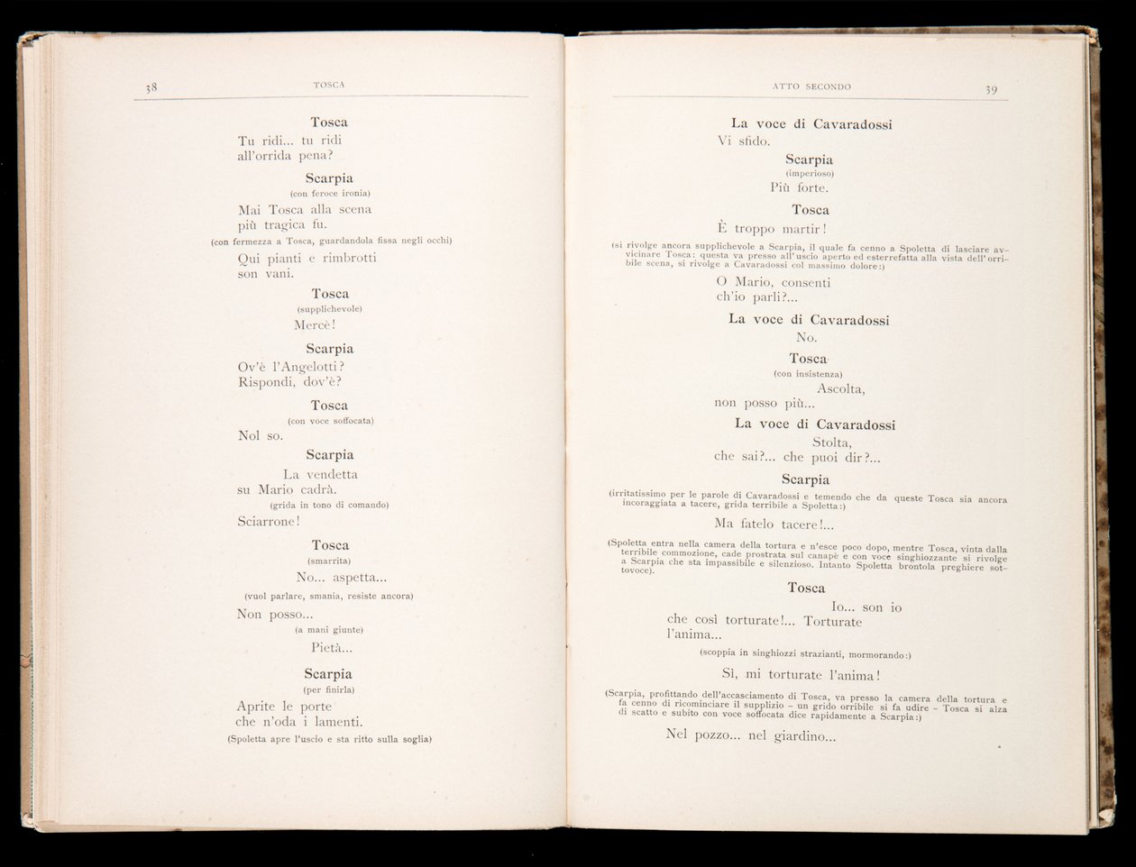 Libretto della Tosca door Giacomo Puccini, Edition Ricordi, Italië door Italian School