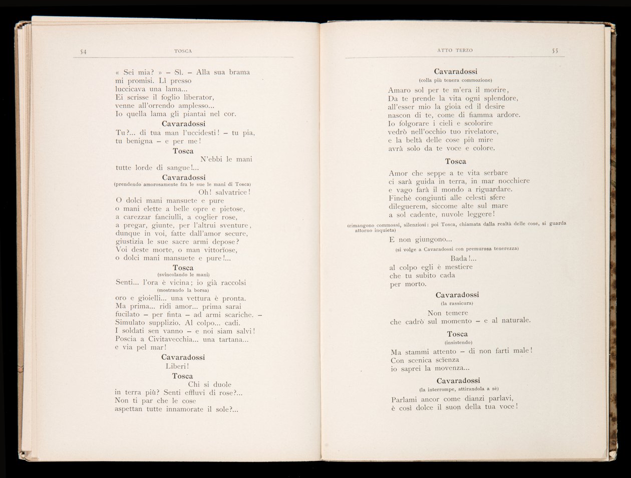 Libretto della Tosca door Giacomo Puccini, Edition Ricordi, Italië door Italian School