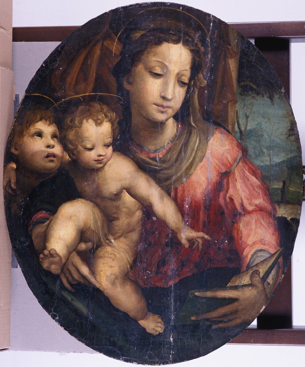 Madonna en Kind met Johannes de Doper, 1546-55 door Italian School