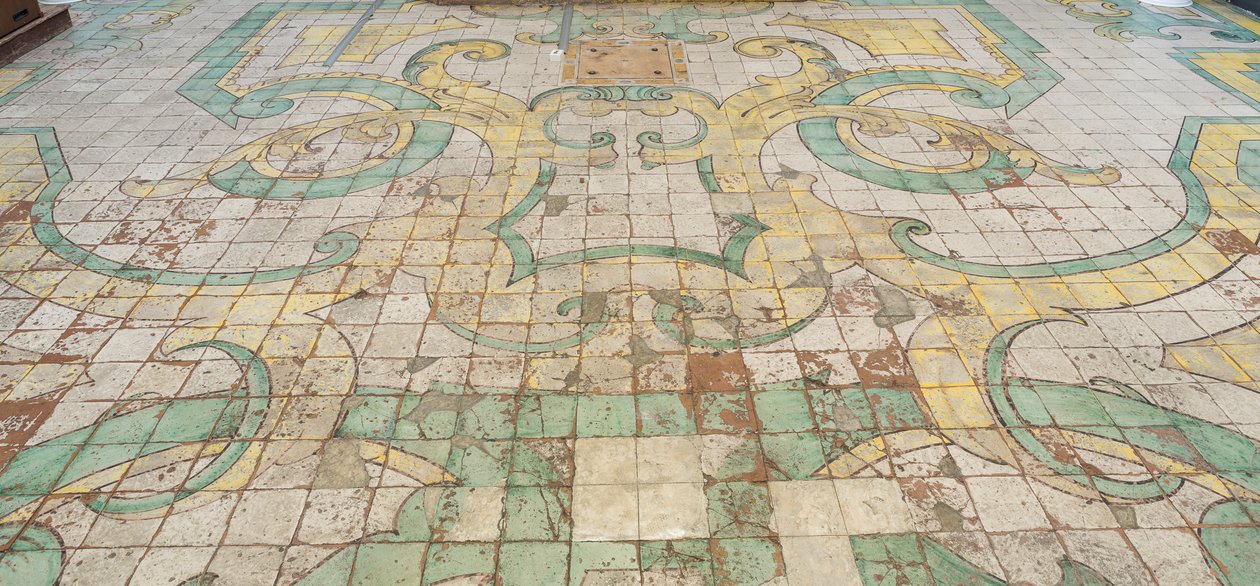 Majolica vloertegels door Italian School
