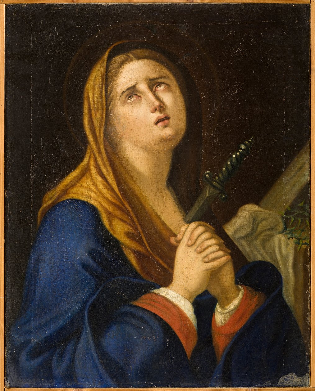 Onze-Lieve-Vrouw van Smarten, eerste helft 18e eeuw (olieverf op doek) door Italian School