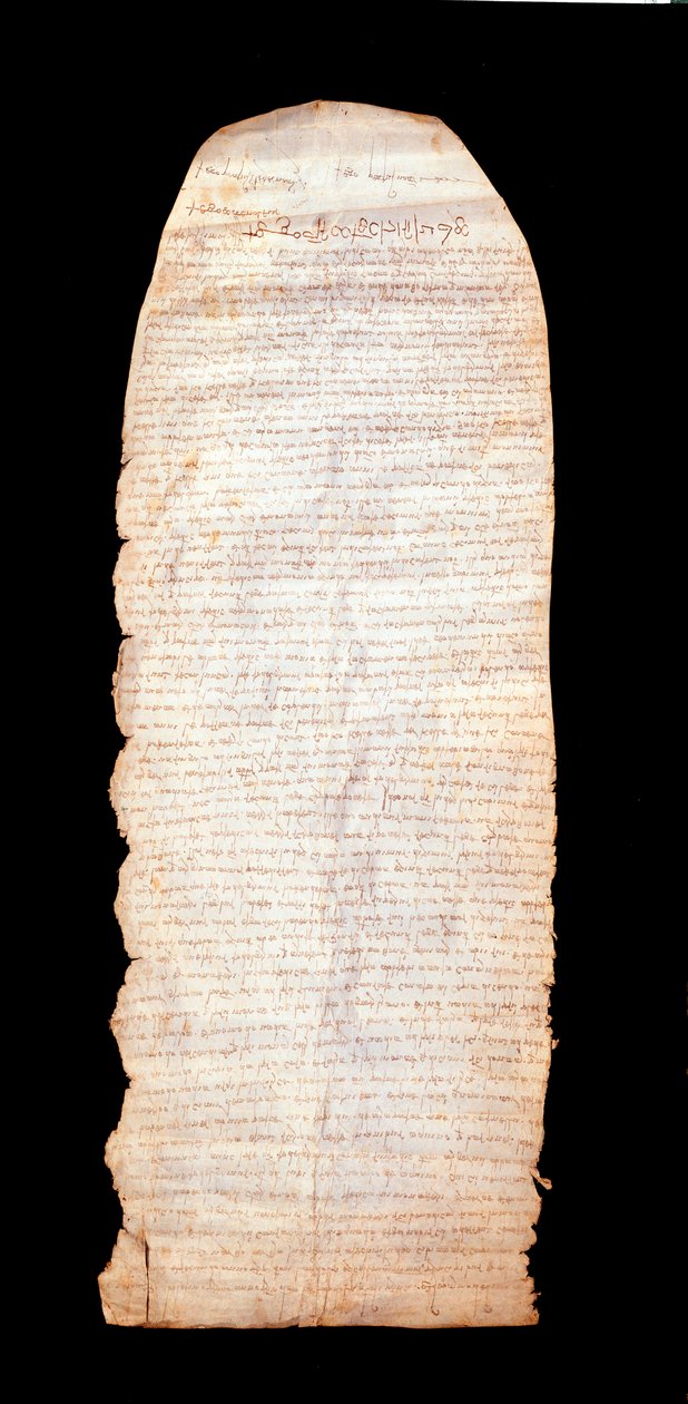Placito cassinese, eerste document in de volkstaal Italiaans door Italian School