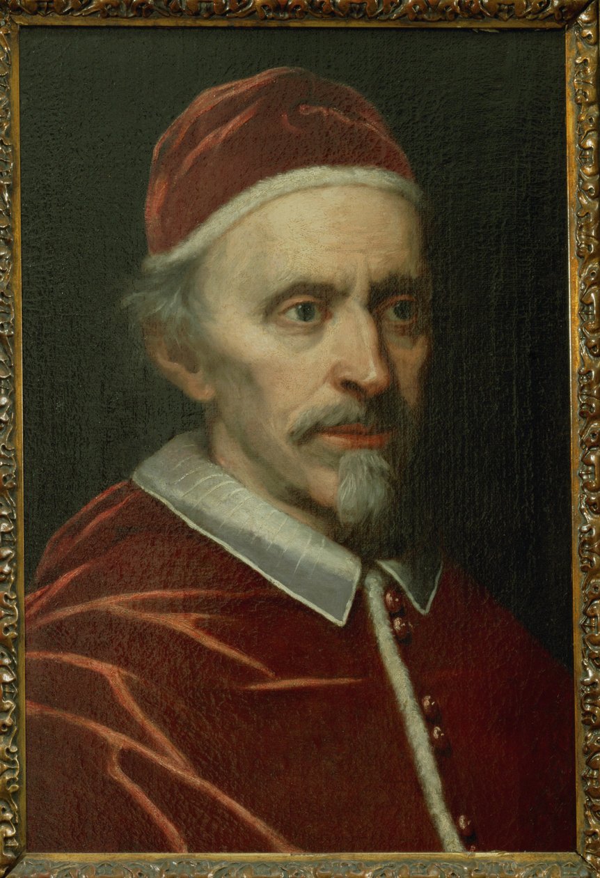 Paus Innocentius XI, paus 1676- 1689 ... (olieverf op doek) door Italian School
