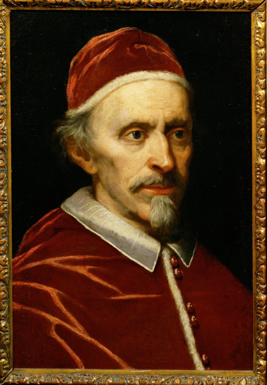 Paus Innocentius XI, geboren Benedetto Odescalchi ... (schilderij op doek) door Italian School