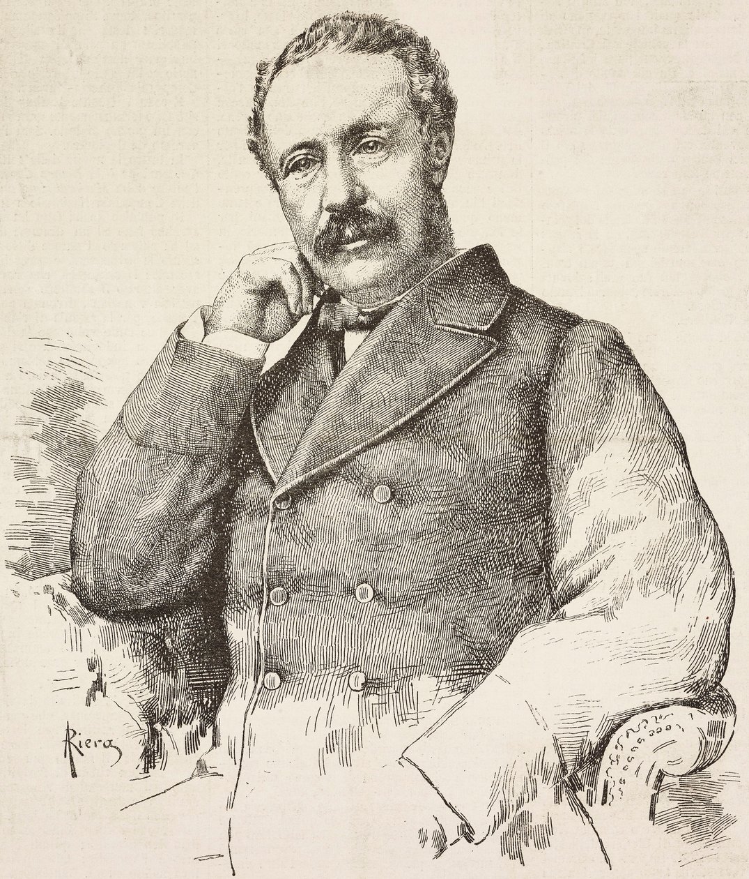 Portret van Charles George Gordon, bekend als Gordon Pasha, Britse generaal door Italian School