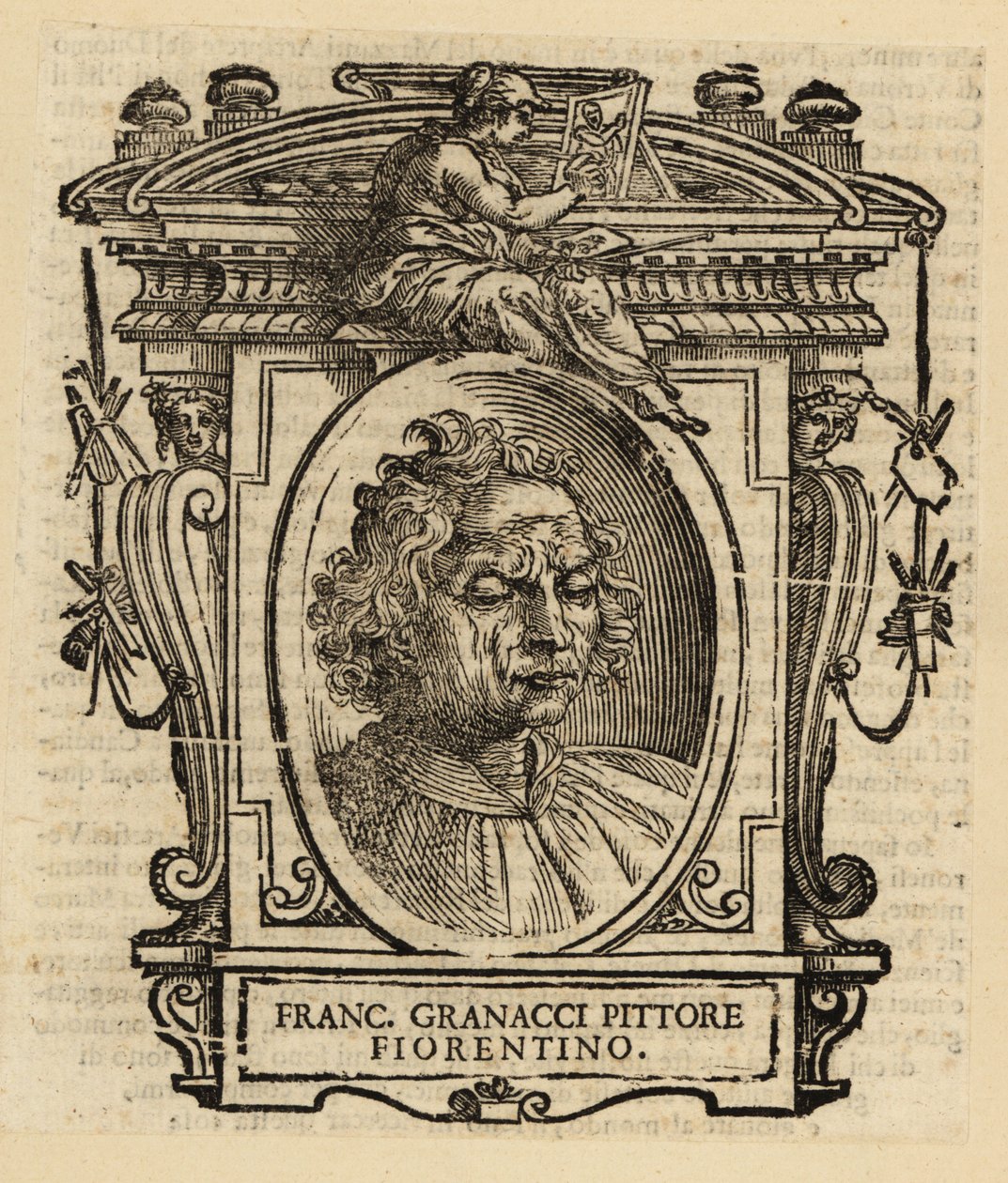 Portret van Francesco Granacci, Italiaanse schilder van de Renaissance uit Florence door Italian School
