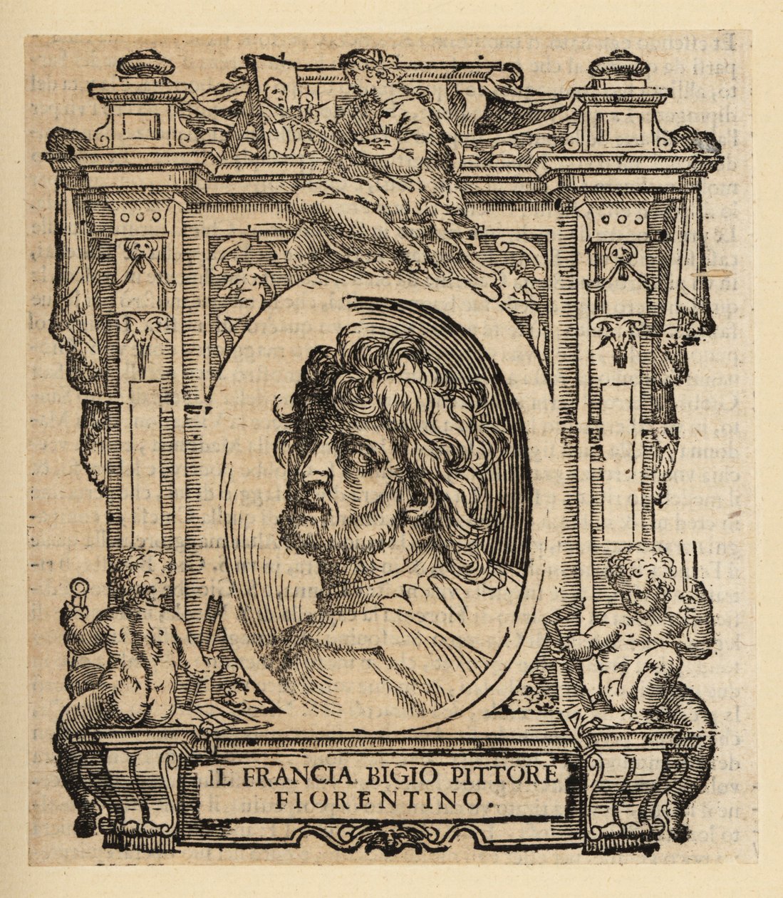 Portret van Franciabigio, Italiaanse schilder van de Florentijnse Renaissance door Italian School