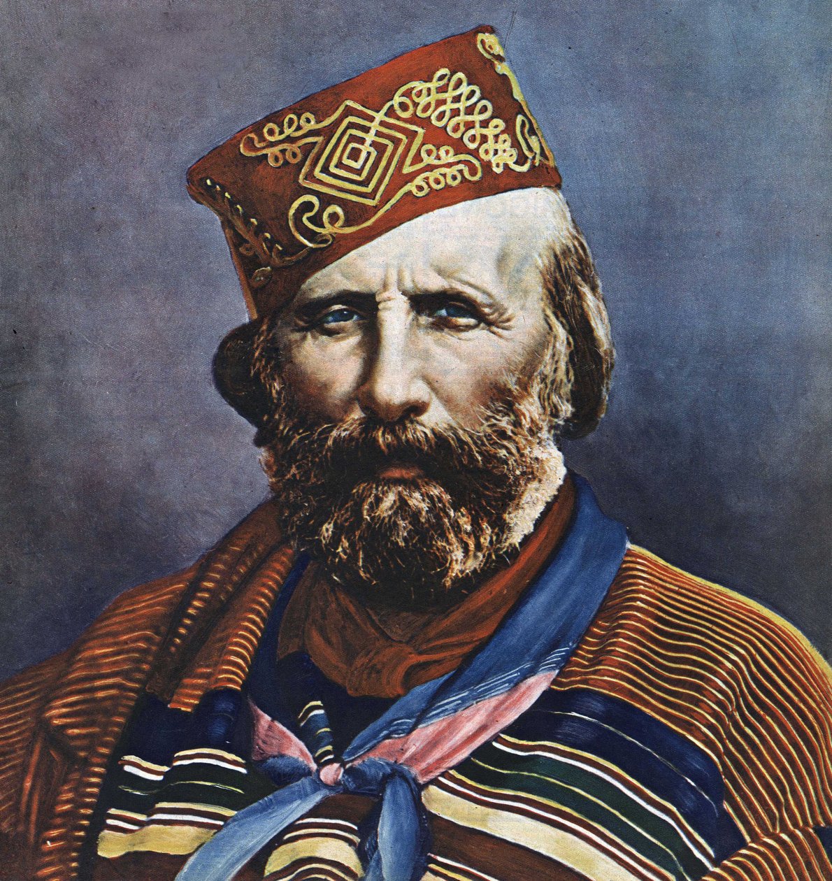 Portret van Giuseppe Garibaldi (1807-1882), Italiaanse politicus door Italian School