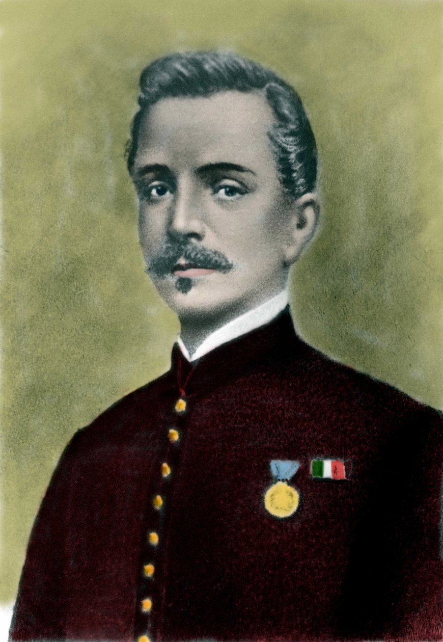 Portret van Ippolito NIEVO (1831-61) Italiaanse schrijver en patriot door Italian School