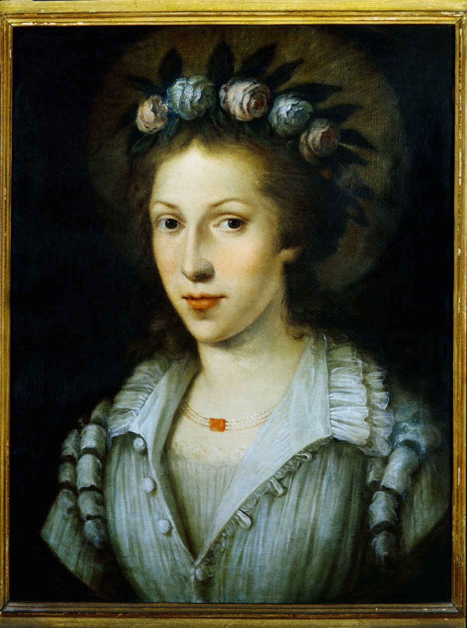 Portret van Sainte Marie Madeleine van Pazzi door Italian School