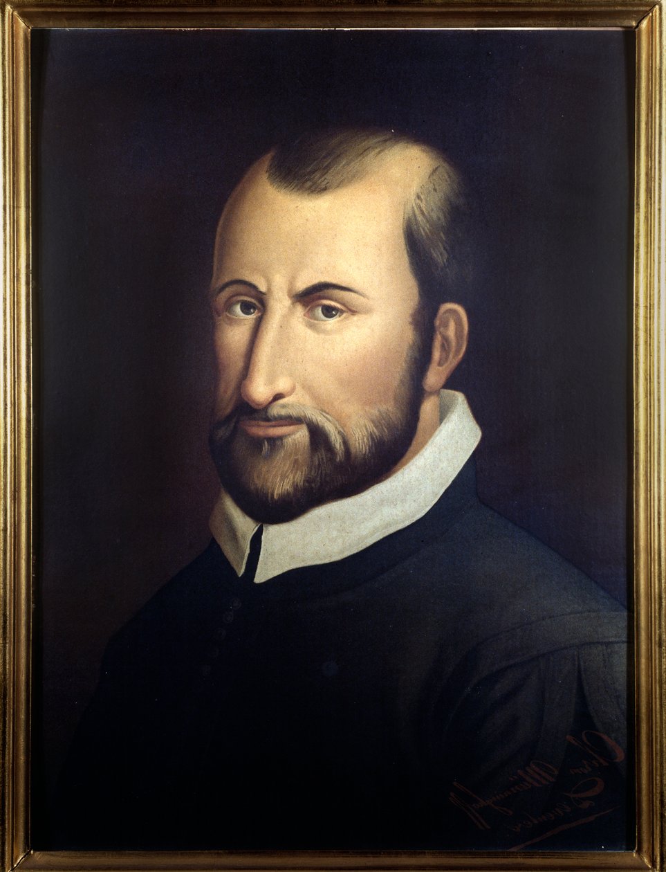 Portret van de Italiaanse componist Giovanni Pierluigi da Palestrina (1525-1594). door Italian School