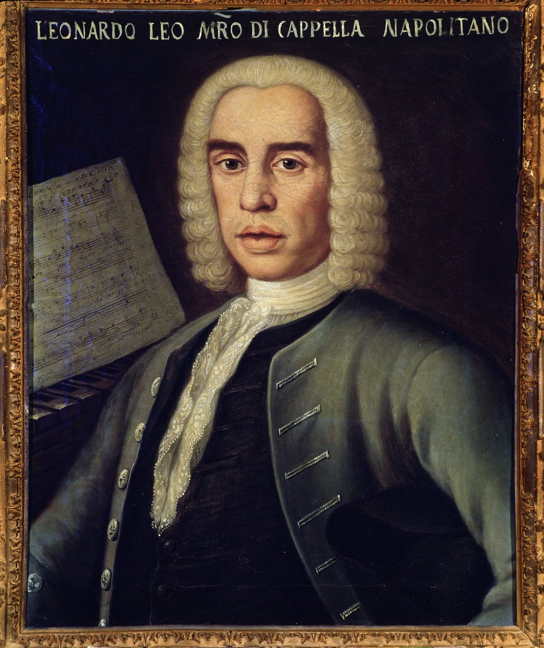 Portret van Italiaanse componist Leo Leonardo (1694-1744) door Italian School