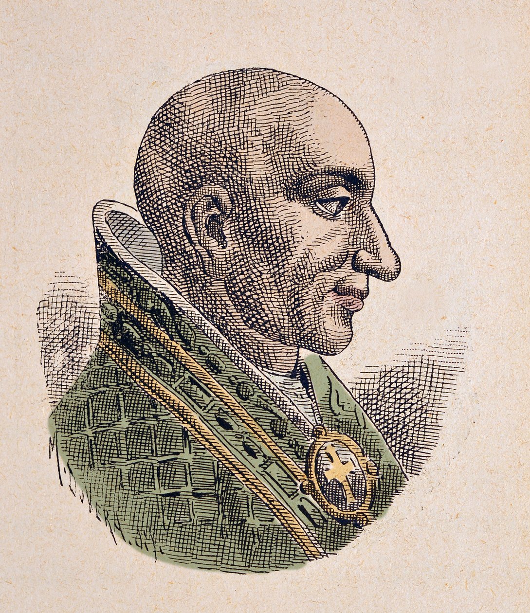 Portret van Tegenpaus Christophorus (903-904) door Italian School