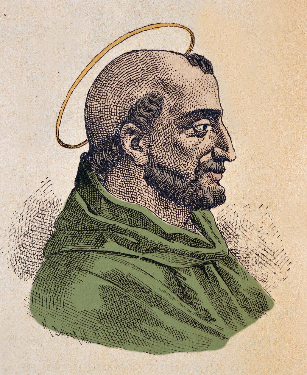 Portret van paus Anicetus (ca. 155-166) door Italian School