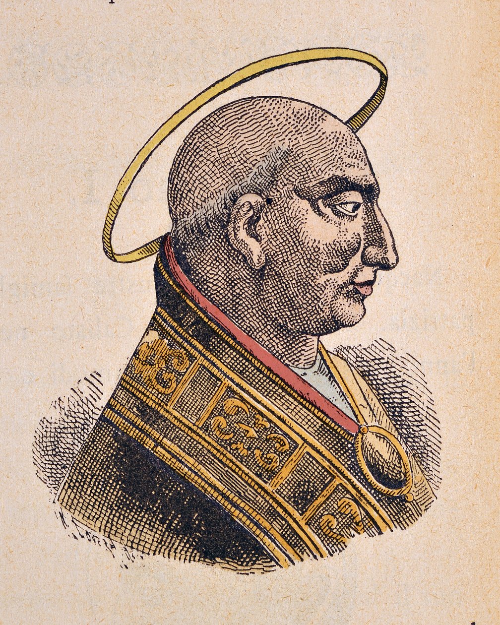Portret van Paus Callixtus I (217-222) door Italian School