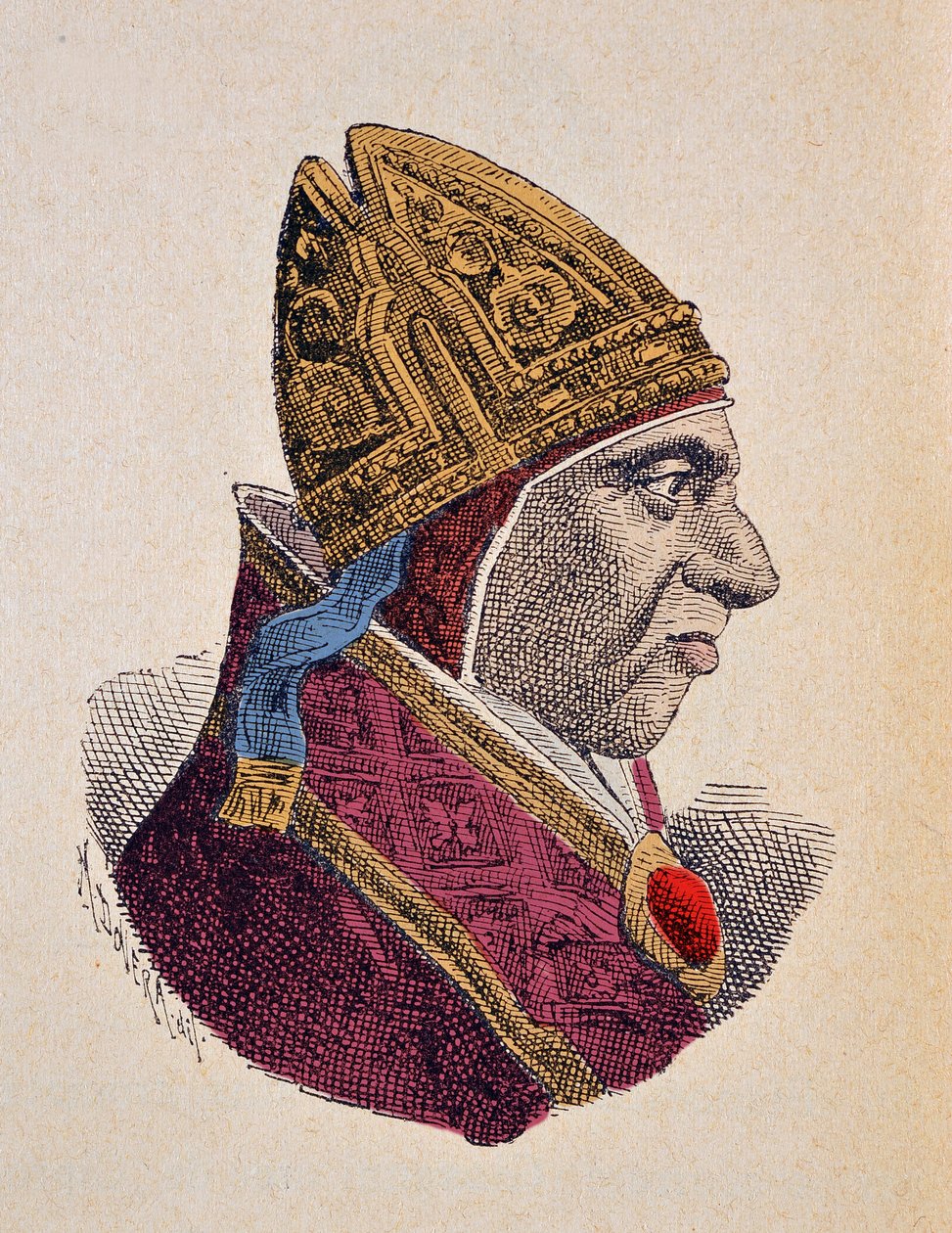 Portret van paus Calixtus III (1455-1458) door Italian School
