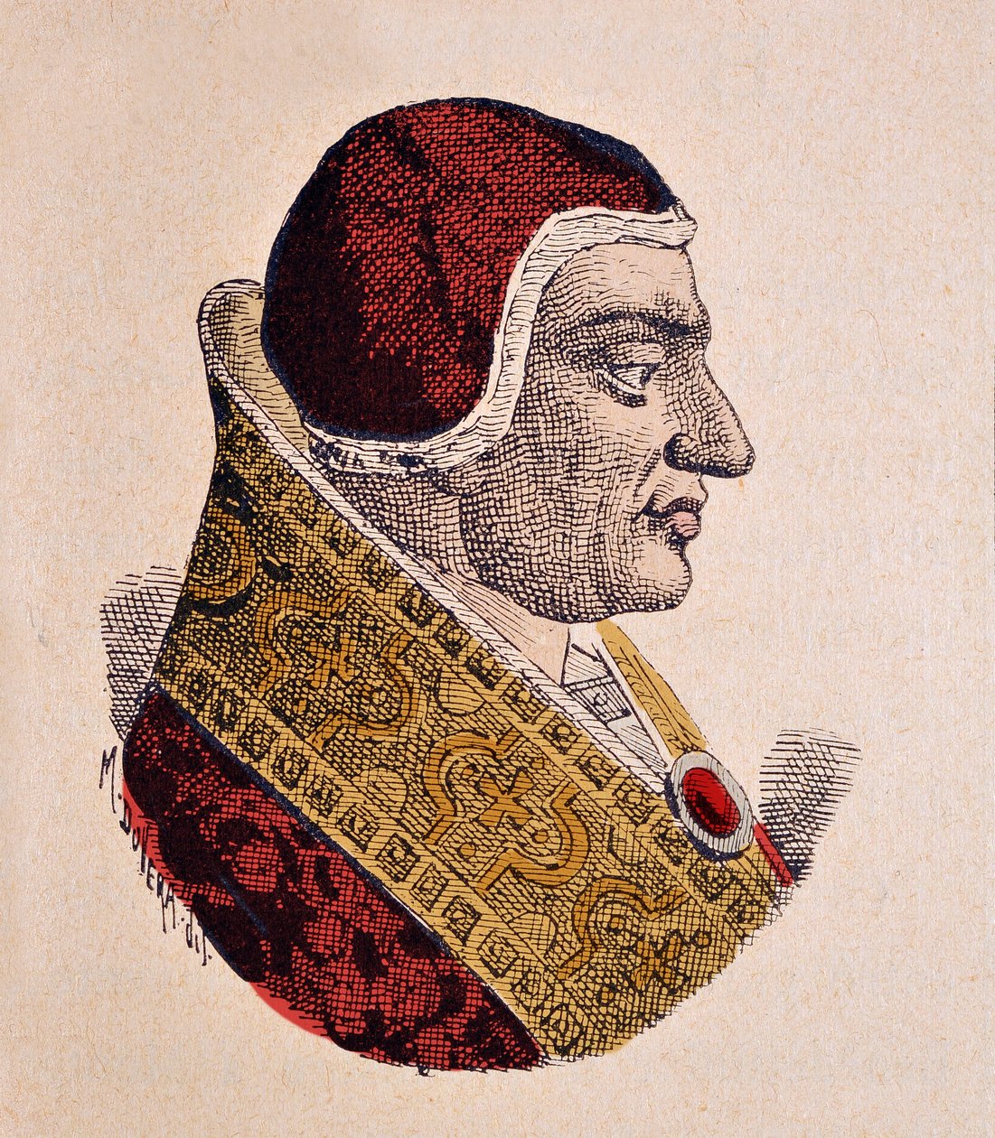 Portret van paus Clemens VI (1342-1352) door Italian School