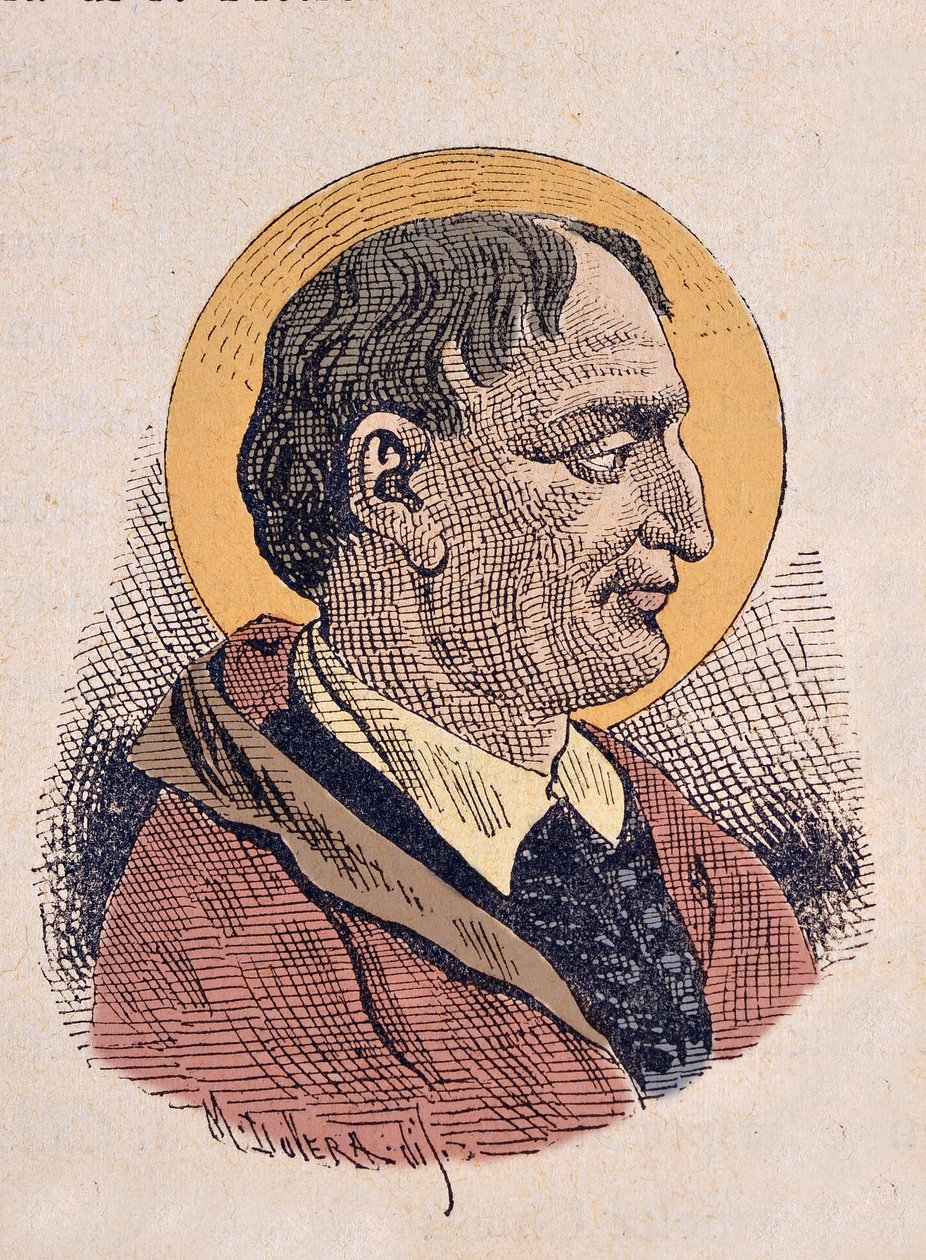 Portret van paus Cornelius (251-253) door Italian School