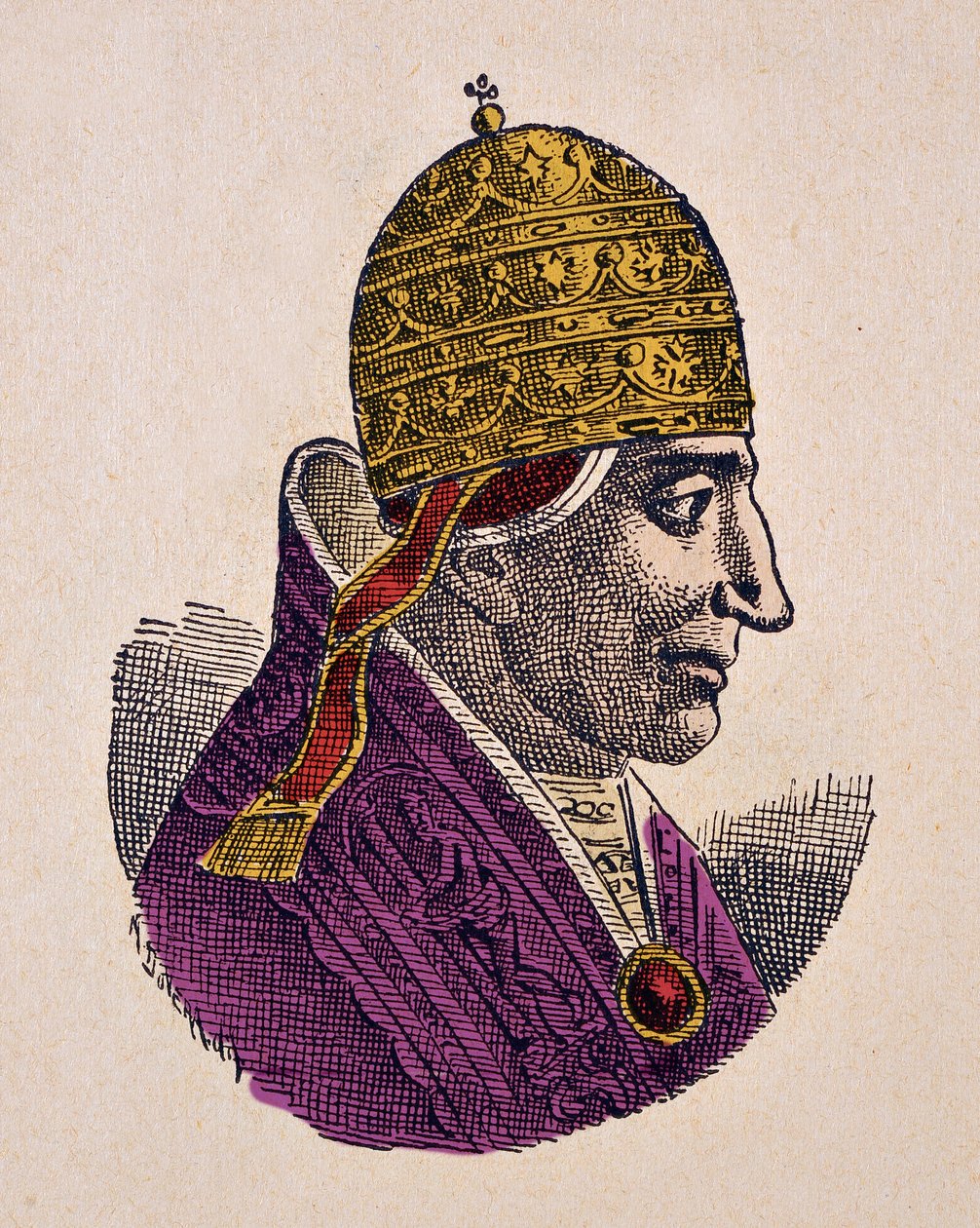 Portret van paus Stefanus IX (1057-1058) door Italian School