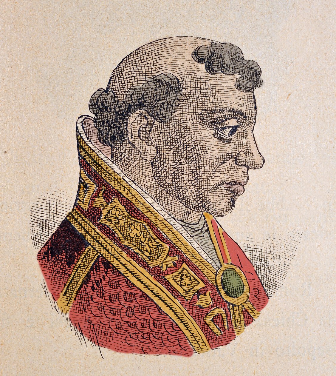 Portret van paus Formosus (891-896) door Italian School
