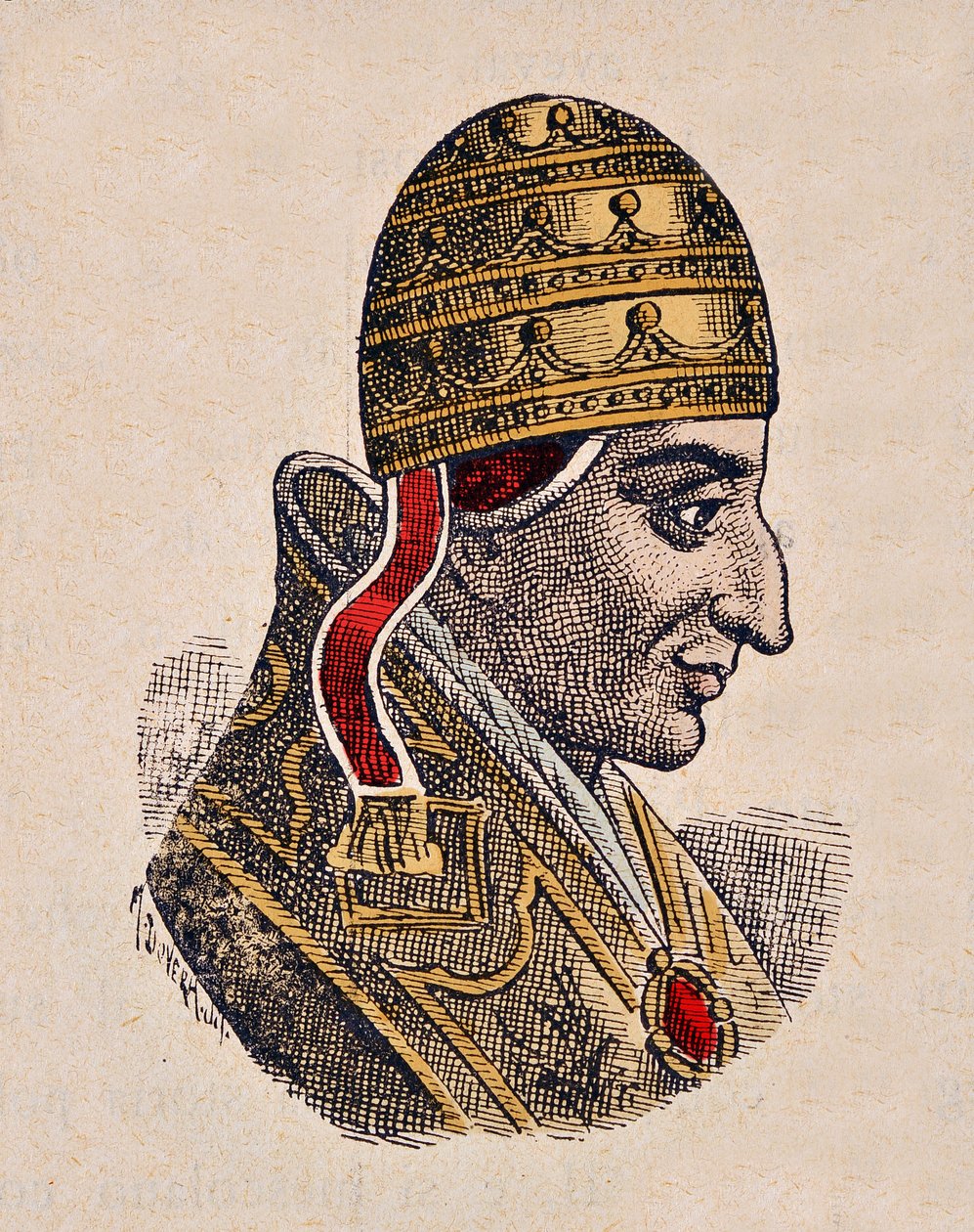 Portret van paus Johannes XIV (983-984) door Italian School