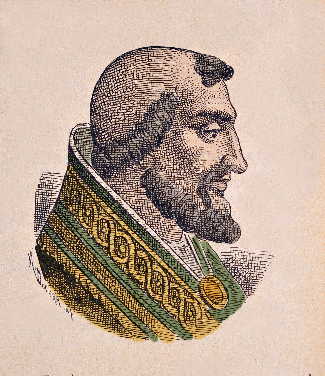 Portret van paus Leo IX (1049-1054) door Italian School