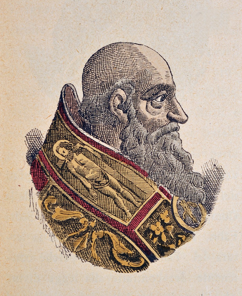 Portret van paus Paulus III (Alessandro Farnese) (1534-1549), 1898 door Italian School