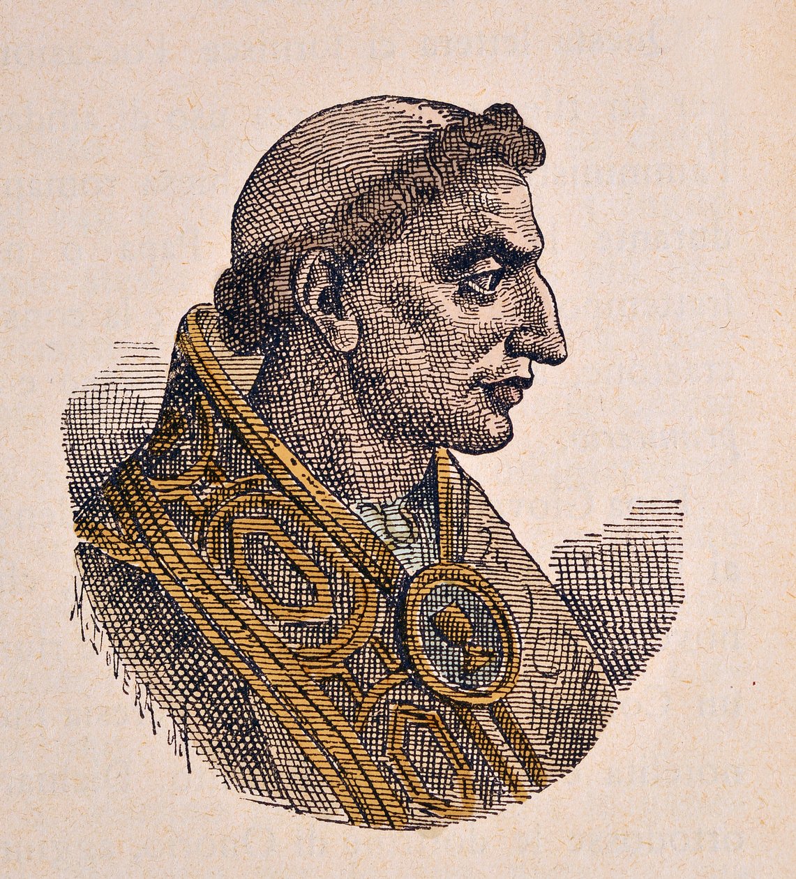 Portret van paus Severinus (638-640) door Italian School