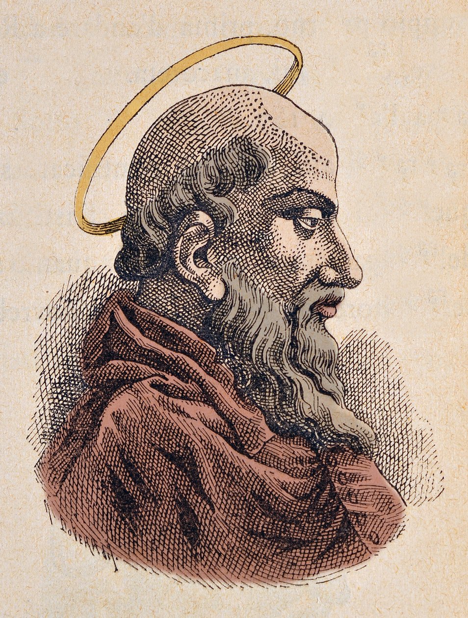 Portret van paus Sixtus I (115-125) door Italian School