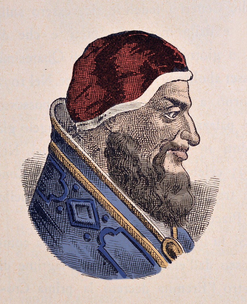 Portret van paus Urbanus II (1088-1099) door Italian School
