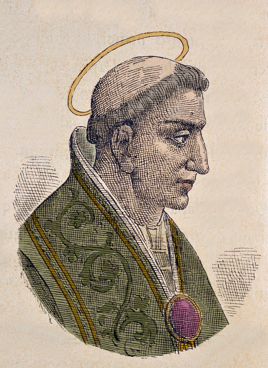 Portret van Paus Zacharias (741-752) door Italian School