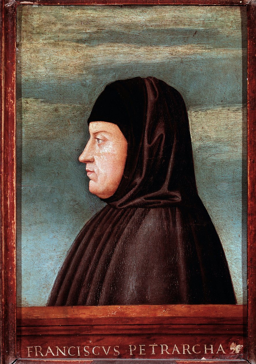 Portret van de dichter Francesco Petrarca (1304-1374) Schilderij van de Venetiaanse School. 15e eeuw Rome, Galleria Borghese door Italian School