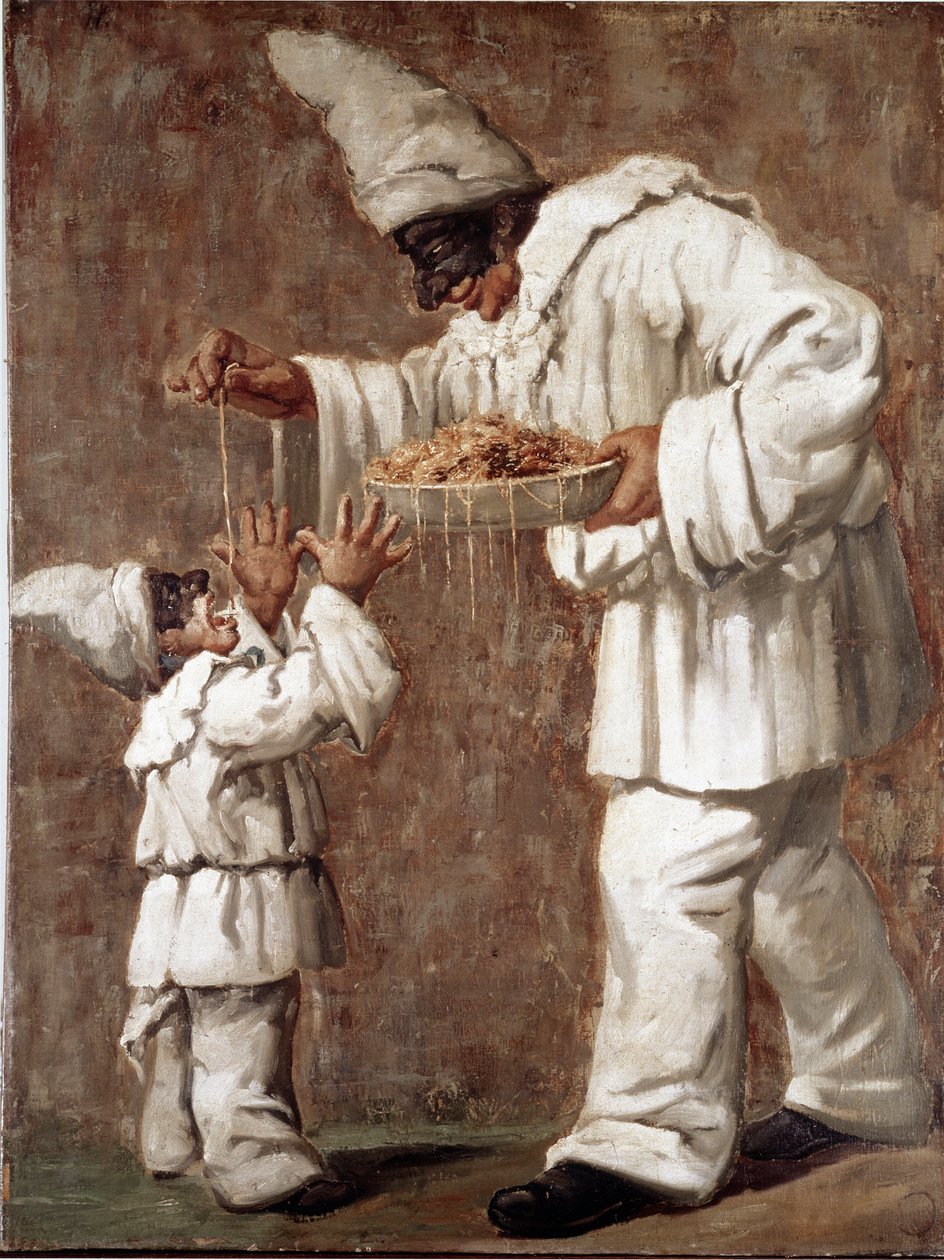 Pulcinella (Polichinelle) personage van de commedia dell